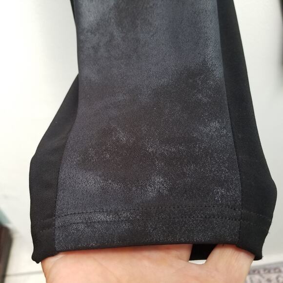 Sympli Iridescent Front Black Leggings High Rise Size 12 - Picture 7 of 14